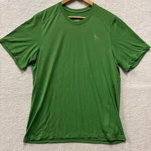 Mountain Hardwear Shirt Mens Large Green Activewear Wicking Performance Outdoor
